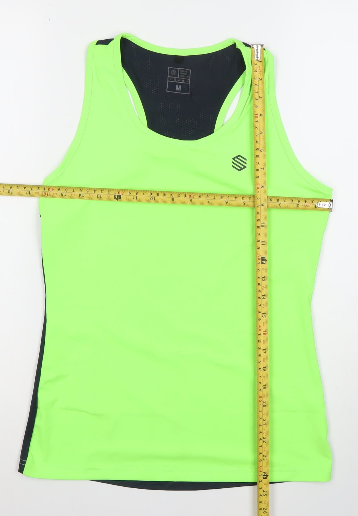 SIROKO Sports Womens Green Running Tank Top Size M Moisture Wicking