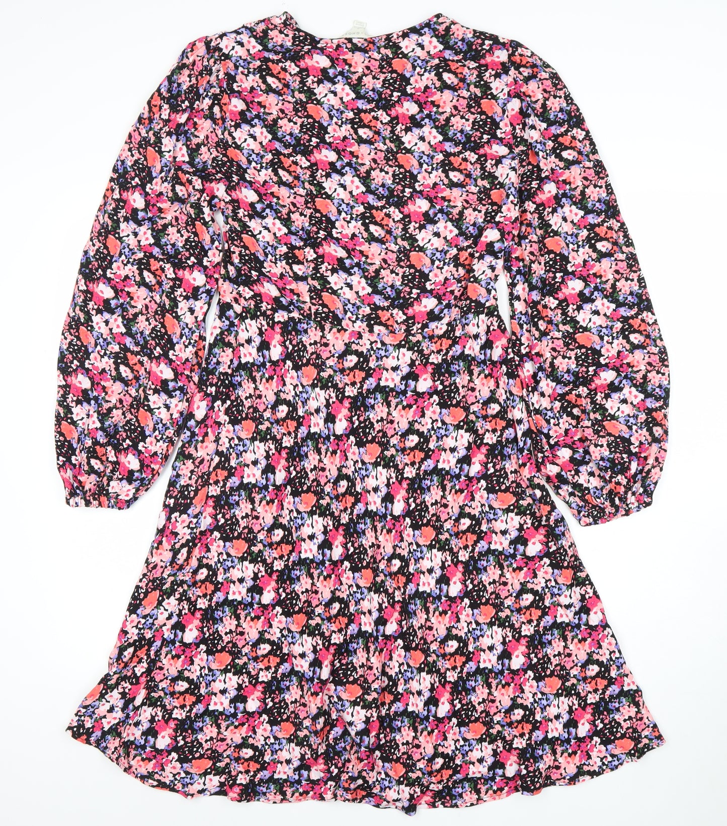 Marks and Spencer Women’s Multicoloured Floral A-Line Dress Size 8