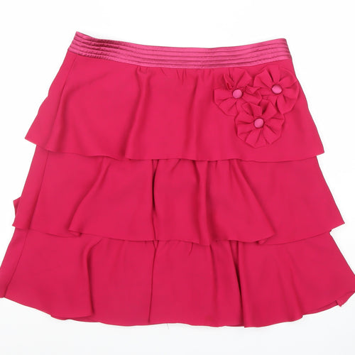 Awear Women’s Pink Layered Short Chiffon Skirt Size 10