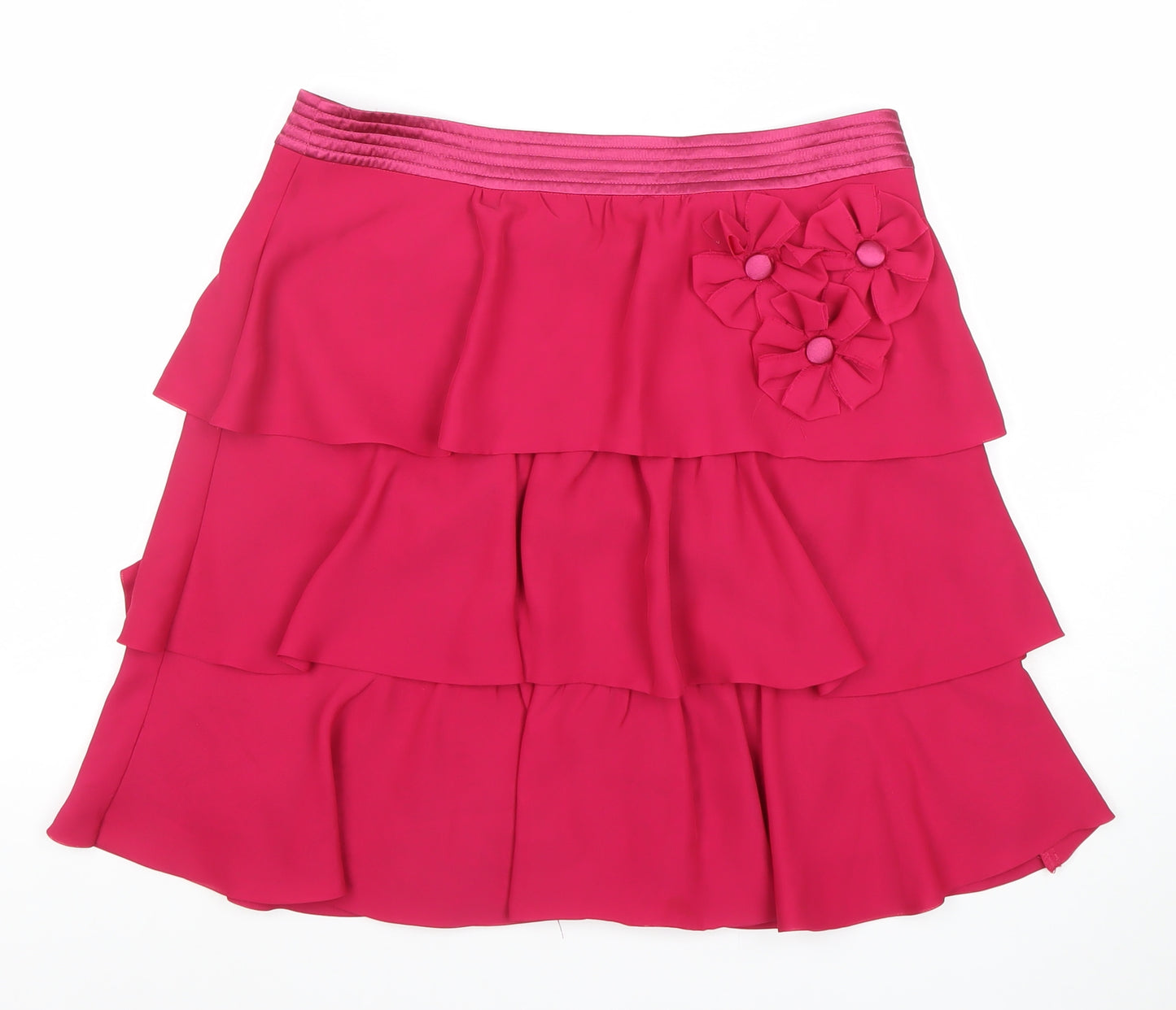 Awear Women’s Pink Layered Short Chiffon Skirt Size 10