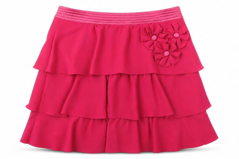Awear Women’s Pink Layered Short Chiffon Skirt Size 10