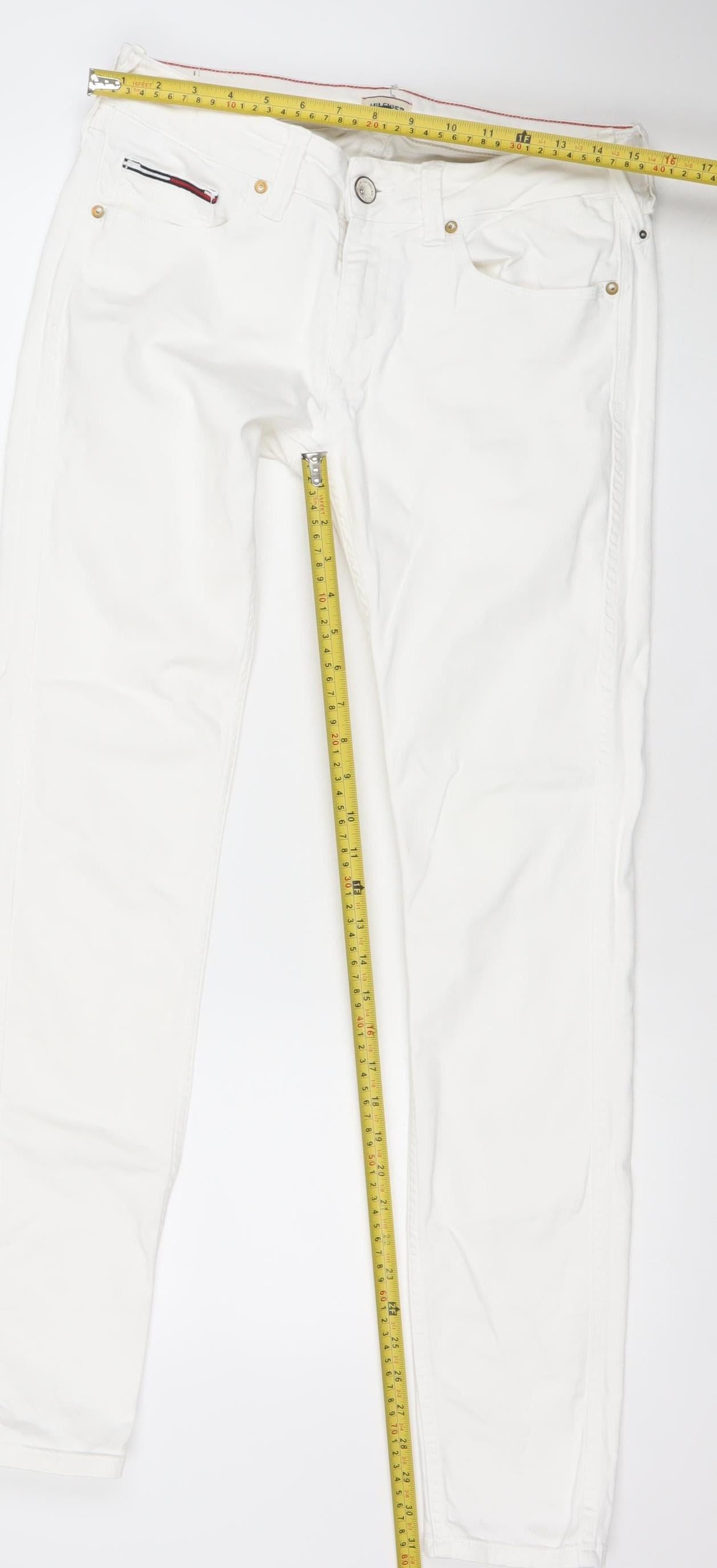 Hilfiger Denim Women's White Skinny Jeans Size 31 Slim Fit