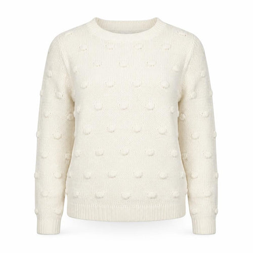 Vila Womens Ivory XS Chunky Knit Cotton Acrylic Jumper