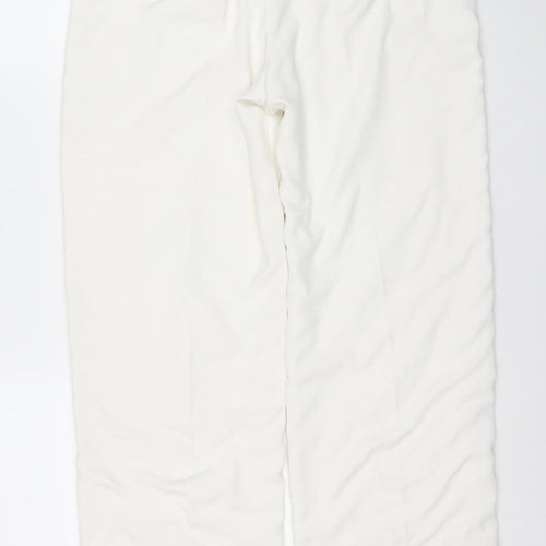 MNG Women’s Ivory Straight Leg Formal Trousers UK 12