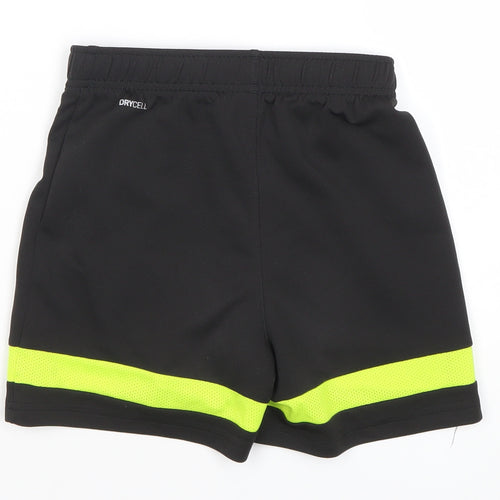 Puma Boys Black Athletic Sports Shorts 9-10 Years Quick Dry Activewear