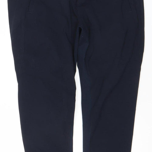 FREE/QUENT Unisex Black Slim Fit Tapered Stretch Trousers M