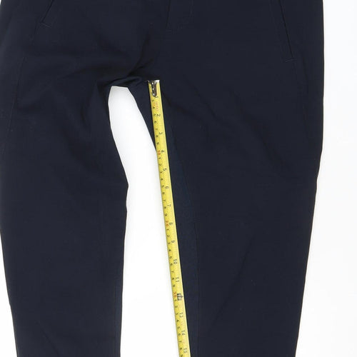 FREE/QUENT Unisex Black Slim Fit Tapered Stretch Trousers M