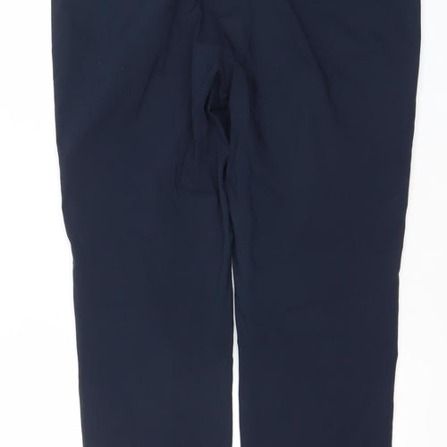 FREE/QUENT Men's Blue XL Regular Fit Straight Leg Trousers