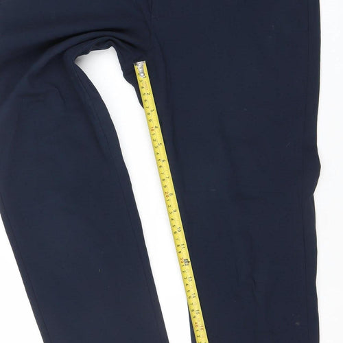 FREE/QUENT Men's Blue XL Regular Fit Straight Leg Trousers
