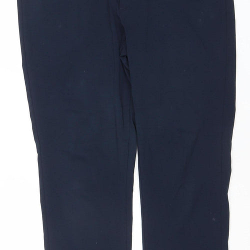 FREE/QUENT Men's Blue XL Regular Fit Straight Leg Trousers