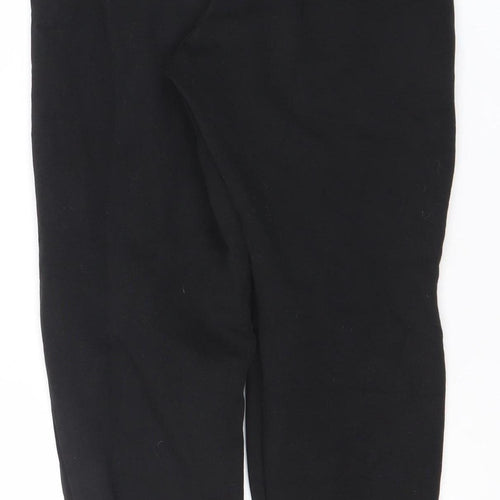 Puma Boys Black Jogger Activewear Sweatpants 12 Years Fleece Tapered Fit