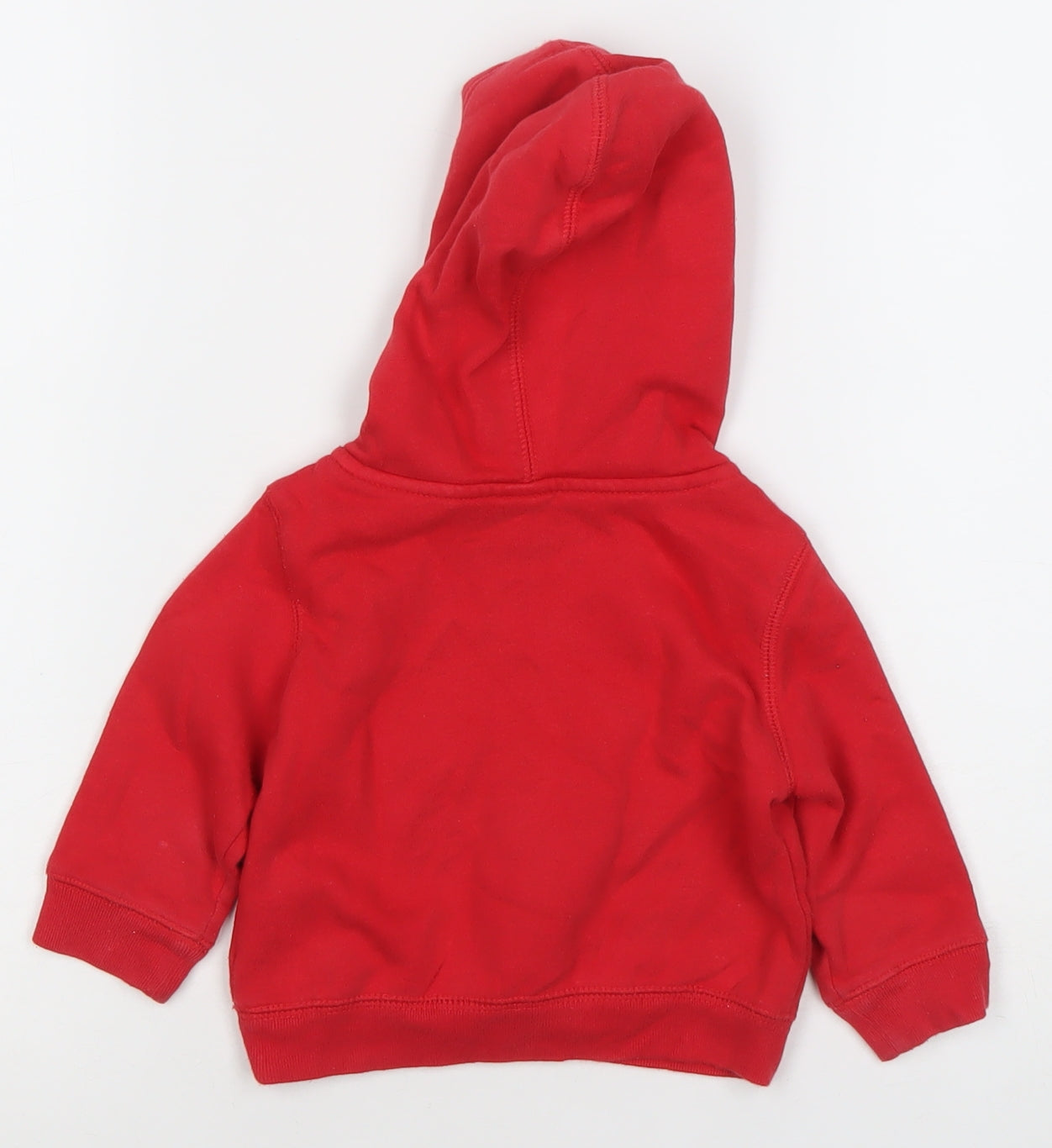 GAP Baby Unisex Red Hooded Classic Logo Fleece Jacket 6-12 Months