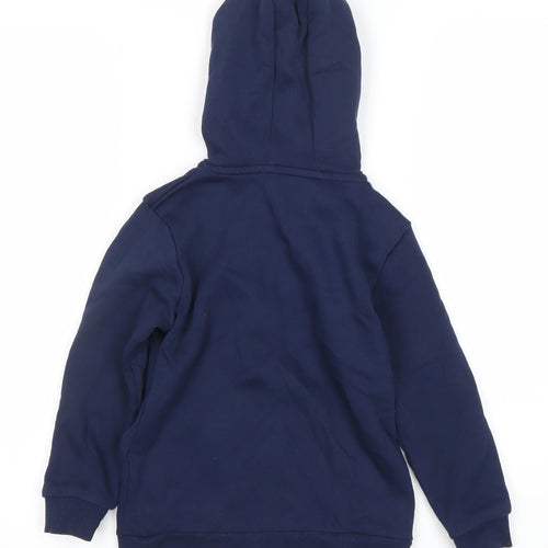 Dunnes Stores Boys Navy Full Zip Hoodie 5-6 Years Cotton Blend