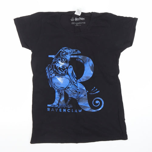 Fruit of the Loom Womens Black Ravenclaw Harry Potter T-Shirt Size S