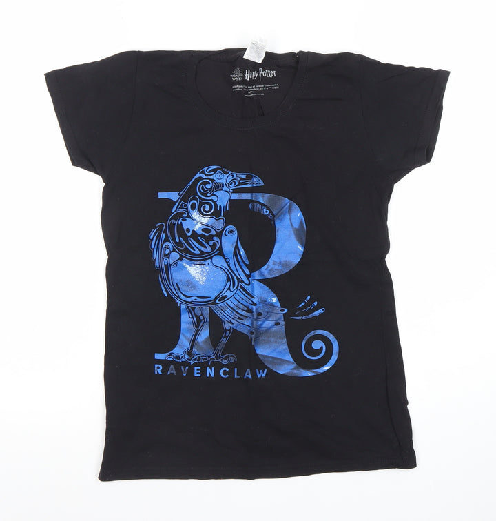Fruit of the Loom Womens Black Ravenclaw Harry Potter T-Shirt Size S