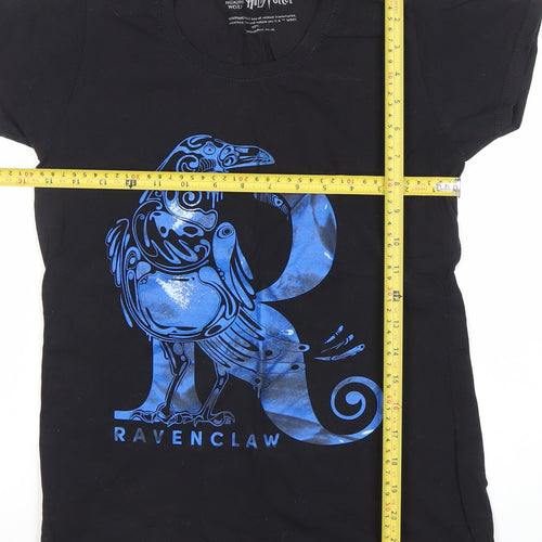 Fruit of the Loom Womens Black Ravenclaw Harry Potter T-Shirt Size S