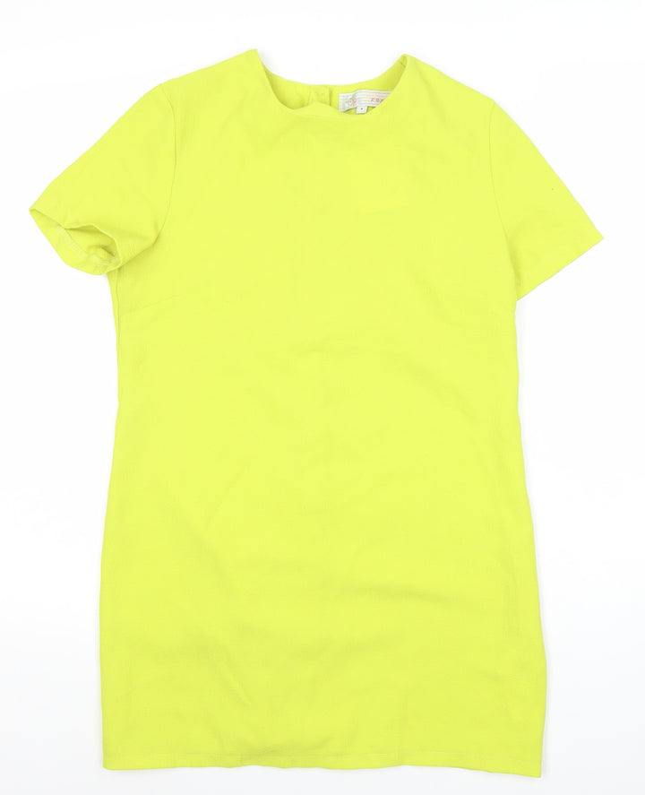 Cameo Rose Women’s Yellow Short Sleeve Shift Dress Size 8