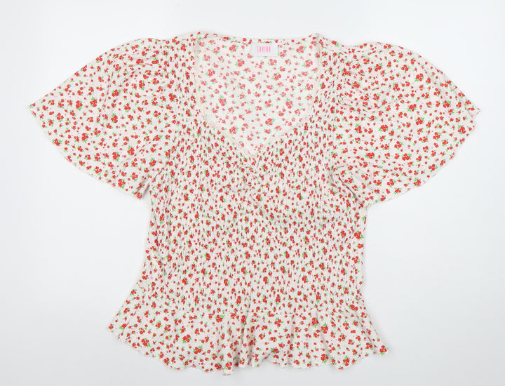 Savida Womens Multicoloured Floral Tunic Blouse Size 18