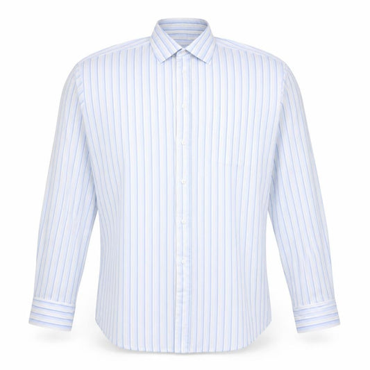 Cedarwood State Men's Blue Striped Long Sleeve XL Dress Shirt