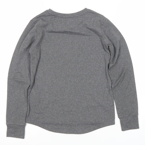 St. Bernard Girls Grey Long Sleeve 'Limitless' Active T-Shirt 8-9 Years