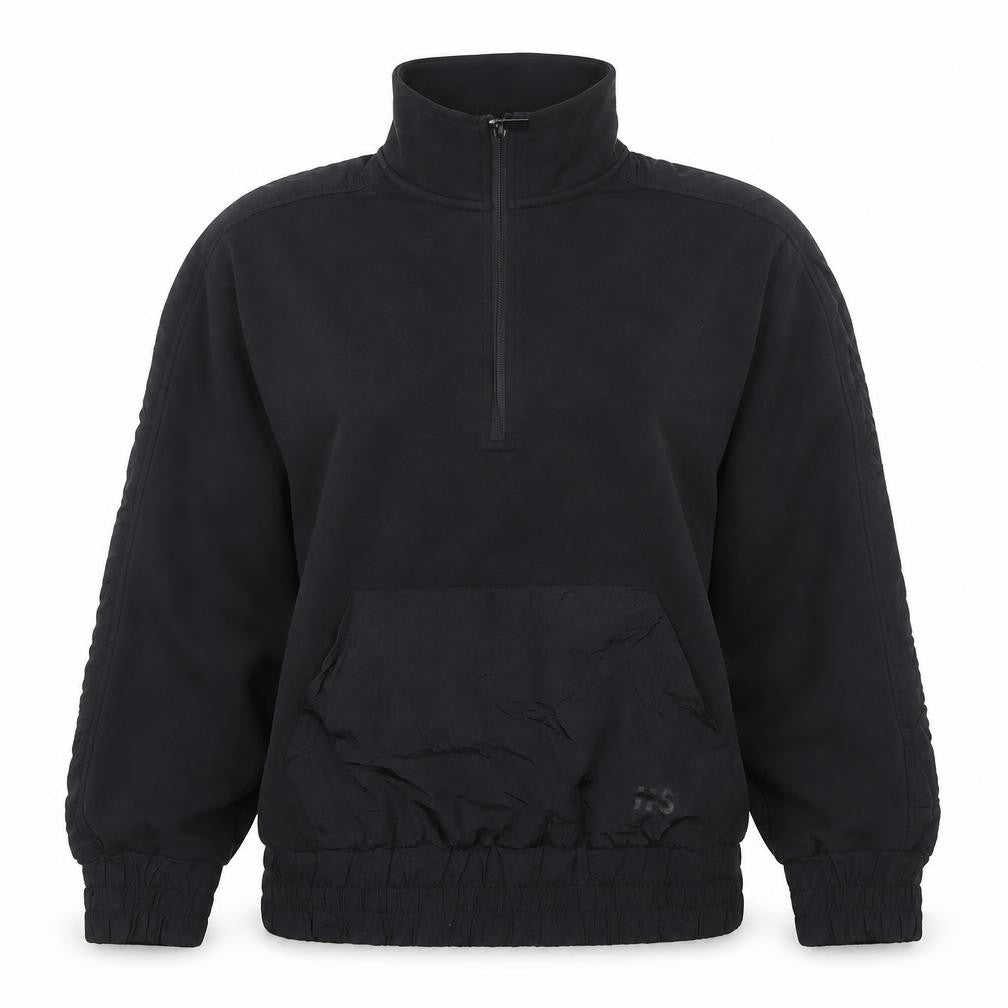 Helen Steele x Dunnes Stores Black 1/2 Zip Pullover Sweatshirt XS Women