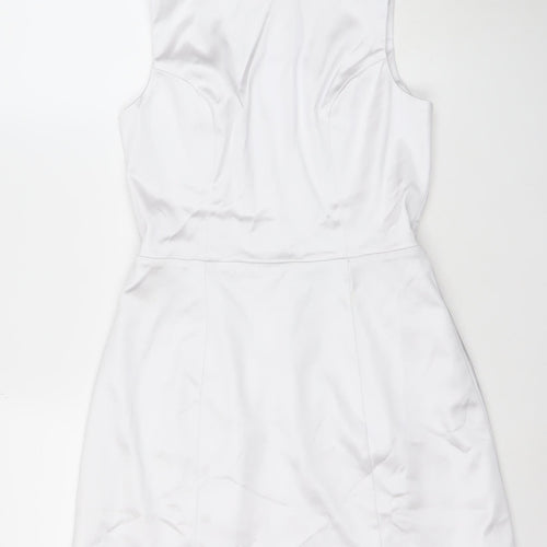 Abercrombie & Fitch Women’s White Satin Bodycon Dress Size M