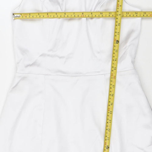 Abercrombie & Fitch Women’s White Satin Bodycon Dress Size M