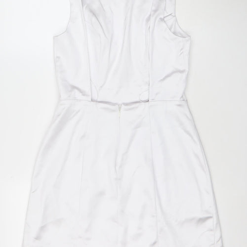 Abercrombie & Fitch Women’s White Satin Bodycon Dress Size M