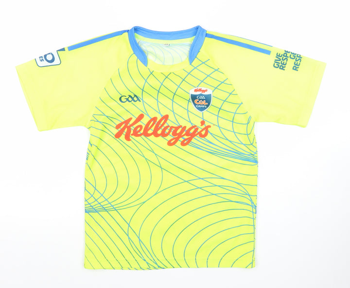 O'Neills Boys Yellow GAA Kellogg’s Cool Camps Jersey T-Shirt 2 Years