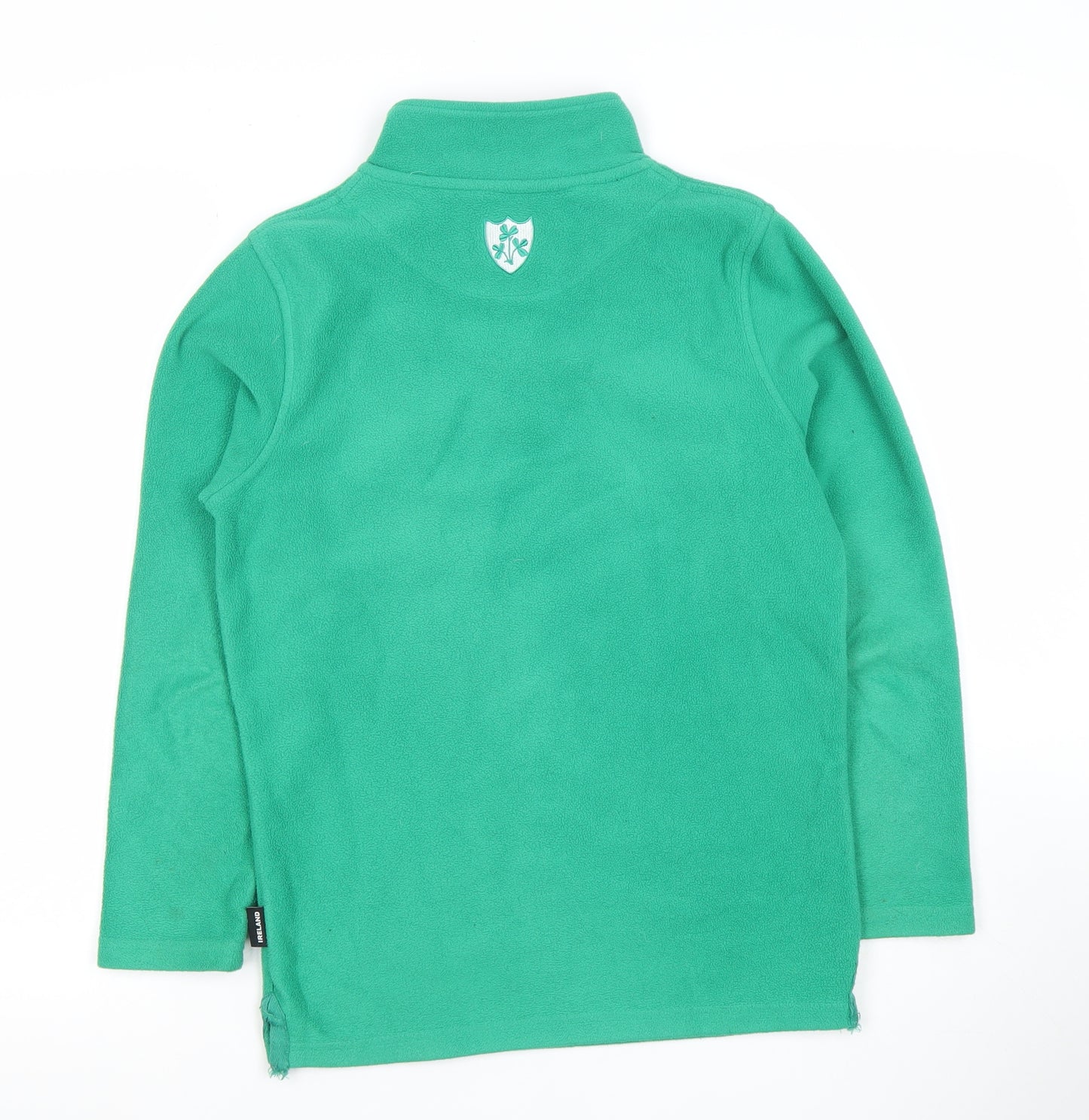 Ireland Classics Boys Green Fleece 1/4 Zip Hoodie 11-12 Years