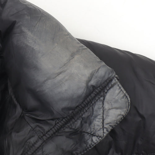 Weekday Womens Black S Benita Puffer Jacket Lightweight Winter Coat