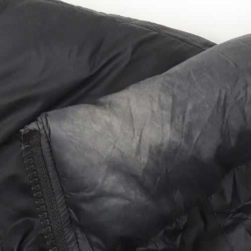 Weekday Womens Black S Benita Puffer Jacket Lightweight Winter Coat