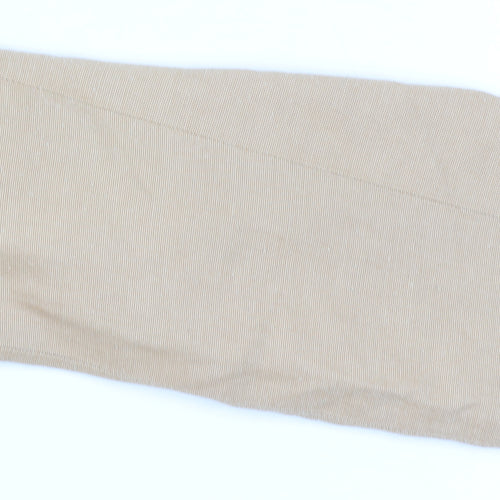 MNG Women Beige Linen Blend Single-Breasted Blazer Size 12