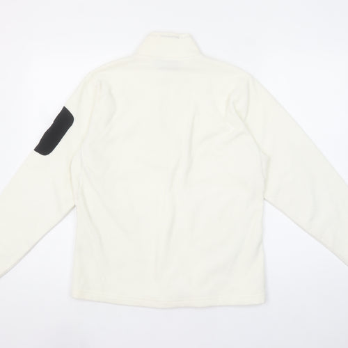 Craghoppers Women Ivory Fleece Half Zip Pullover Sweatshirt UK 12