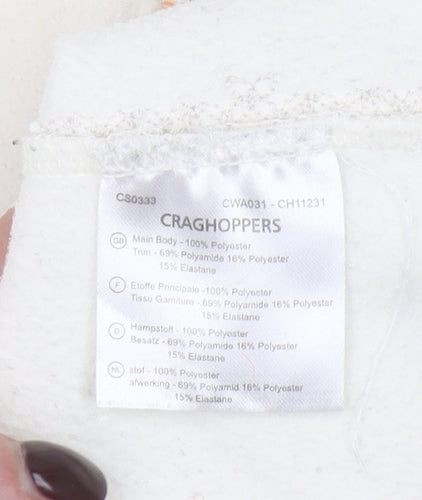 Craghoppers Women Ivory Fleece Half Zip Pullover Sweatshirt UK 12