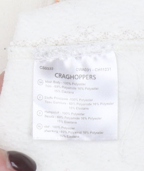 Craghoppers Women Ivory Fleece Half Zip Pullover Sweatshirt UK 12