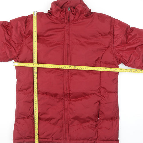 MAITESI Classics Women's Red Puffer Jacket M Regular Fit Winter Coat