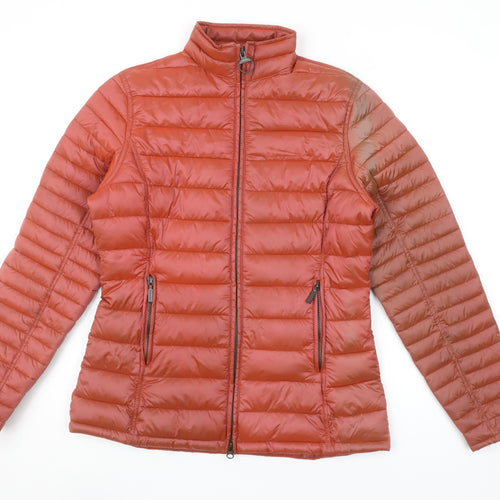 Barbour Women’s Brown Size 12 Puffer Jacket Quilted Full Zip