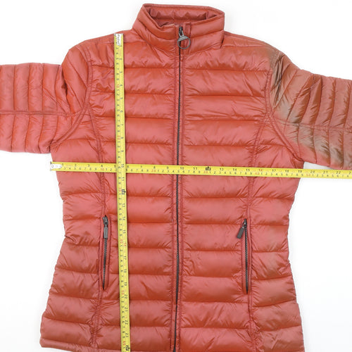 Barbour Women’s Brown Size 12 Puffer Jacket Quilted Full Zip