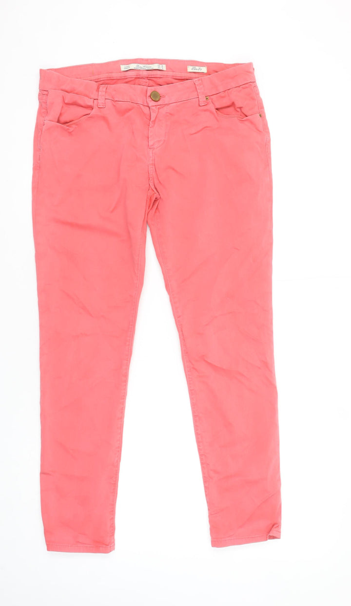 Zara Woman Pink Slim Fit Mid Rise Skinny Jeans Size 12