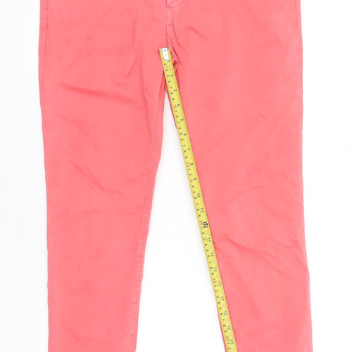 Zara Woman Pink Slim Fit Mid Rise Skinny Jeans Size 12