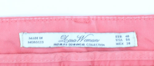 Zara Woman Pink Slim Fit Mid Rise Skinny Jeans Size 12