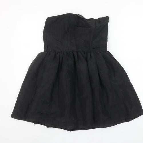 Generation Girls Black Strapless A-Line Party Dress Age 13