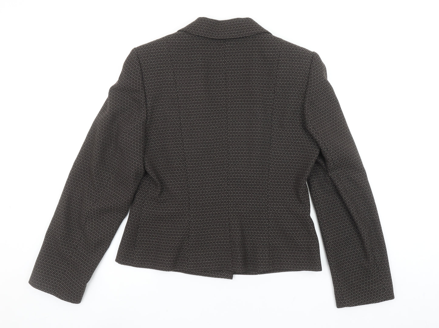 Kaliko Women's Black Size 12 Shawl Collar Wool Blend Tailored Jacket