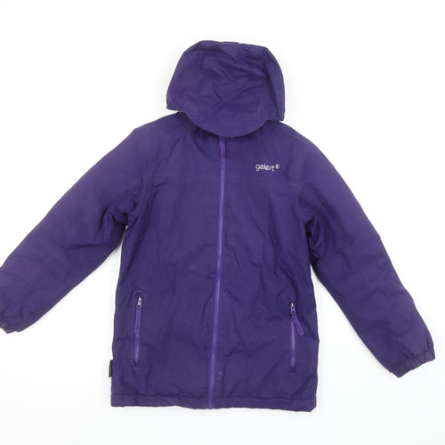 Gelert Girls Purple Hooded Puffer Jacket 9-10 Years Waterproof Winter Coat