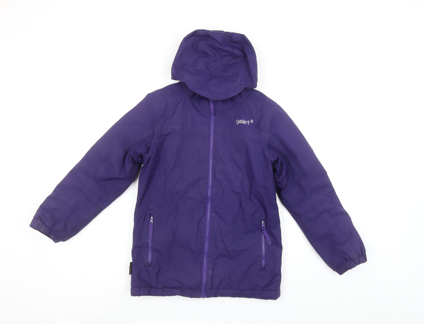 Gelert Girls Purple Hooded Puffer Jacket 9-10 Years Waterproof Winter Coat