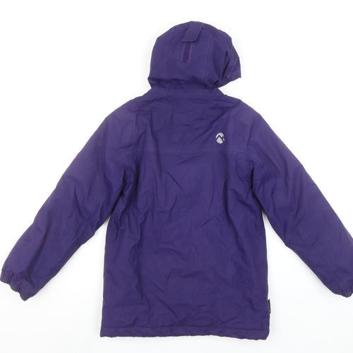 Gelert Girls Purple Hooded Puffer Jacket 9-10 Years Waterproof Winter Coat