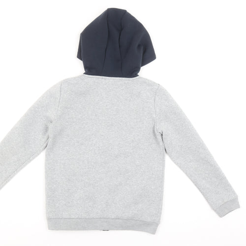 Slazenger Boys Grey & Navy Full Zip Hoodie Sweatshirt 9-10 Years