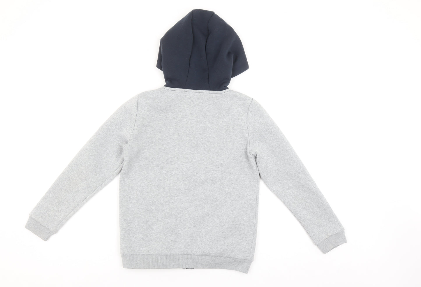 Slazenger Boys Grey & Navy Full Zip Hoodie Sweatshirt 9-10 Years