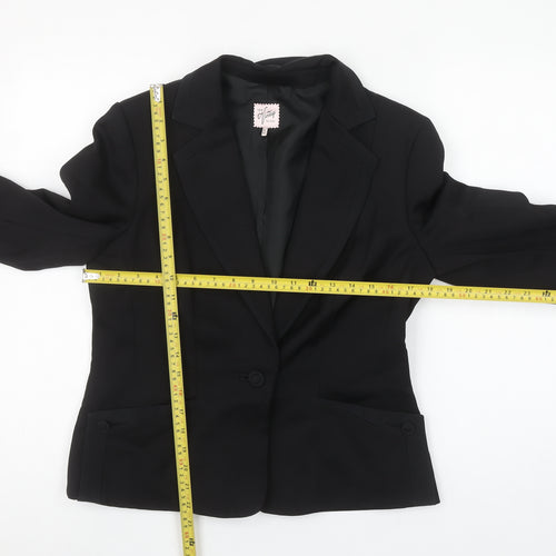 Oasis Women’s Black Size 14 Tailored Blazer Jacket
